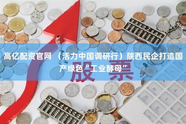 高亿配资官网 （活力中国调研行）陕西民企打造国产绿色“工业酵母”
